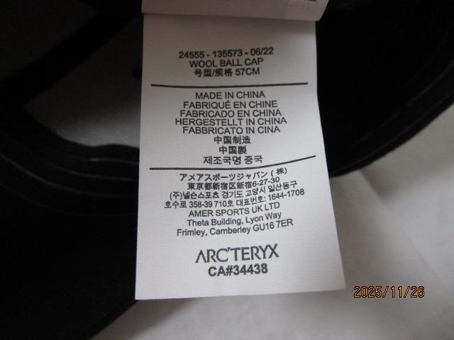 ARC'TERYX �A�[�N�e���N�X Wool Ball Cap �E�[���L���b�v �o�[�h���S�h�J �� 57cm �̎ʐ^8