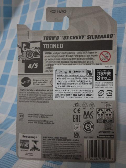 Hot Wheels zbgEB[ TOON'D '83 CHEVY SILVERADO  HCX11-M7C5 ̎ʐ^6