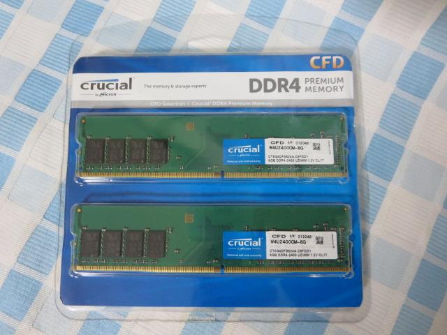 CFD DDR4-2400 PC4-19200 �f�X�N�g�b�v�p������ 8GB 2���g W4U2400CM-8G Crucia�N���[�V���� �̎ʐ^1