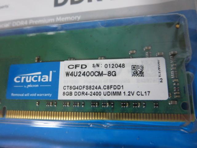 CFD DDR4-2400 PC4-19200 �f�X�N�g�b�v�p������ 8GB 2���g W4U2400CM-8G Crucia�N���[�V���� �̎ʐ^2